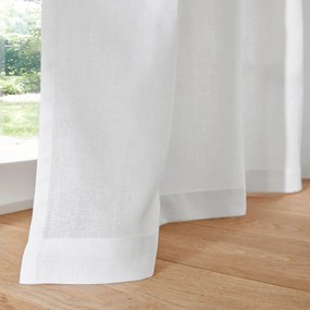 Gordijn in gewassen linnen met oogjes Onega
