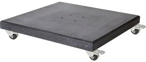 AVH parasolvoet 120 kg met 4 wielen donker zwart graniet