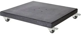 AVH parasolvoet 120 kg met 4 wielen donker zwart graniet