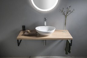Aqualine Vega 97.5cm badkamermeubel met ovale waskom