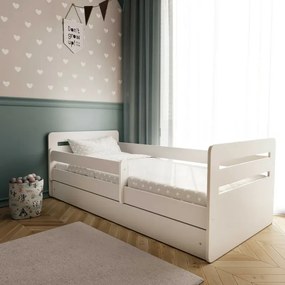 Peuter Wit  Eenpersoonsbed Kami - Voor kinderen Kinderen Peuter Junior 5056231742313 Children's Beds Home, 160x80, Nee, 10 cm schuim/kokos/boekweitmat