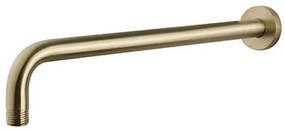 Mueller Gold inbouw regendouche met 25cm hoofddouche en muurarm 45cm messing geborsteld