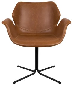 Zuiver Nikki Design Stoel Bruin Kunstleer