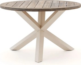 Tuin eettafel ROUGH | Rond | Tuintafel Teakhout | Ø120cm | 4 personen | Kees Smit Tuinmeubelen