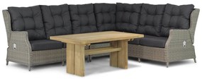 Dining Loungeset 6 personen Wicker Taupe  Garden Collections Chicago/Brighton