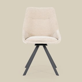 By-Boo Bliss Draaibare Eetkamerstoel Taupe Stof