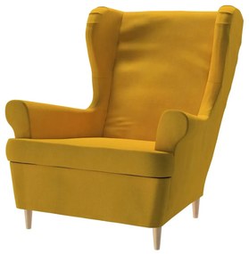 Dekoria IKEA hoes voor Strandmon fauteuil, mosterdgeel