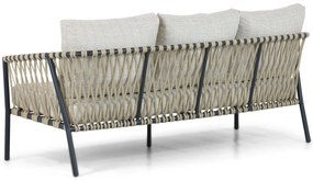 Stoel en Bank Loungeset 5 personen Aluminium/rope Grijs  Lifestyle Garden Furniture Feraro