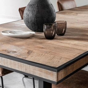 DTP Home Cosmo Eettafel Teakhout Mozaiek 200cm - 200 X 90cm.