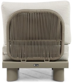 Hoek loungeset 6 personen Aluminium/Rope /Ceramic stone Taupe  Santika Furniture Santika