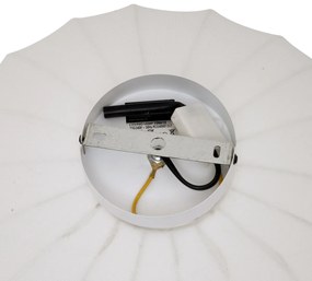 Japandi plafondlamp wit met stoffen kap - Bida