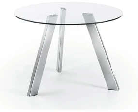 Kave Home Carib Ronde Glazen Eettafel 110 Cm