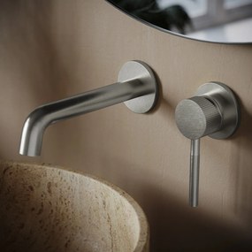 Saniclear Exclusive Stripes inbouw wastafelkraan RVS