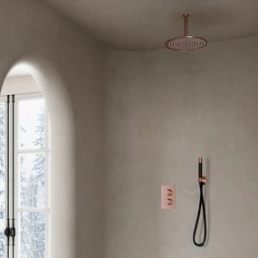 Saniclear Copper Pro inbouw regendouche met plafondarm en 20cm hoofddouche