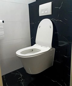 Hoogglans Vloertegel 60x120 Cm Marmerlook Carrara Black Nero Marquina NR74