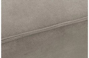 Goossens Hoekbank Hercules grijs, microvezel, 2-zits, modern design met ligelement rechts