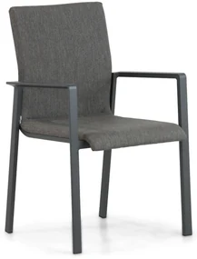 Tuinset 4 personen 180 cm Aluminium/textileen Grijs Lifestyle Garden Furniture Rome/Cesar