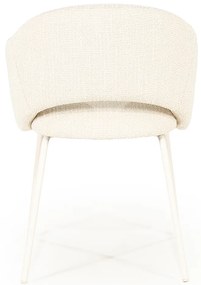 By-Boo Story Wit-frame Eetkamerstoel Beige