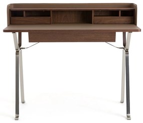 Bureau secretaire met walnoot fineer, Nelsen