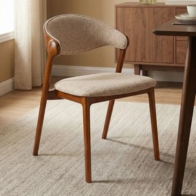 Dutchbone Babington Vintage Stoel Walnoot