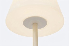 Buiten Vloerlamp Beige Met Witte Kap IP - Virginia Kunststof /Staal Zand/Beige