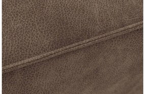 Goossens Hoekbank Hercules bruin, microvezel, 2-zits, modern design met ligelement rechts