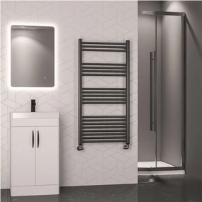 Eastbrook Wendover handdoekradiator 60x120cm 522W brons geborsteld