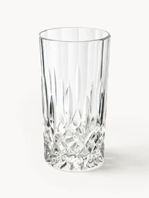 Longdrinkglazen George met kristalreliëf, 4-delig