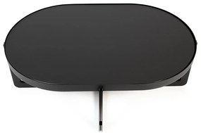 Zuiver Centre Oval Black Ovale Design Salontafel Zwart - 102 X 68cm.