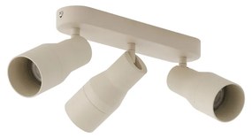 Afgeronde plafondspot beige GU10 50mm 3-lichts - Stanley