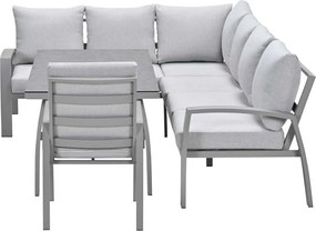 Garden Impressions Cameron lounge dining set 4-delig links incl stoel - taupe