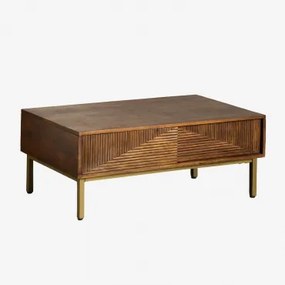 Rechthoekige Salontafel 100x60 Cm Van Mangohout Baty Mangohout - Sklum