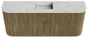 Mondiaz Joya DLux 105cm toiletmeubel ronding links/rechts dusk met wastafel faye midden 1 kraangat opalo