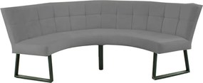 Eetkamerbank - Amsterdam - stof Element cementgrijs 23 - geschikt voor tafel 130 cm
