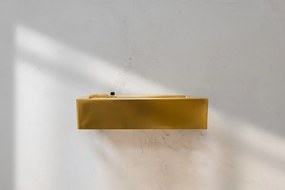 Saniclear Oro fontein mat goud 40x22cm links