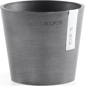 Ecopots Amsterdam 13 - Grey - Diameter 13 x H11,4 cm - Ronde grijze bloempot