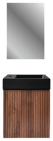 SaniGoods Mika toiletmeubel met ribbelfront 40x22.3x50cm walnoot