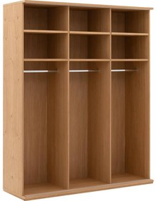 Goossens Excellent Kledingkast Wood, 180 cm breed, 223 cm hoog, 3 hout schuifdeuren
