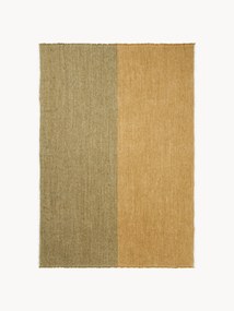 Handgeweven linnen plaid Pila met franjes