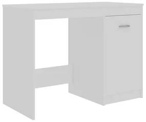 vidaXL Bureau 100x50x76 cm bewerkt hout wit