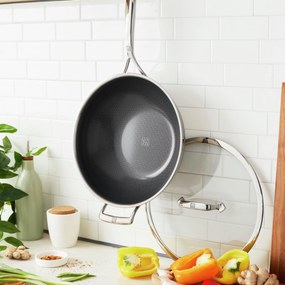 ZWILLING Peak Wok met deksel Ceraforce HyCoat 30 cm - Peak - ZWILLING