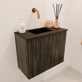 Mondiaz Joya 50cm toiletmeubel shadow met wastafel faye links zonder kraangat urban