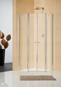 Sealskin Multi-S 4000 Douchecabine Vijfhoekig Grijs Sealglas 100x195 cm Wit