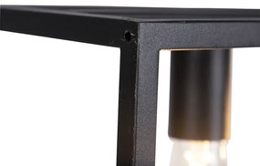 Smart industriële hanglamp zwart incl. 4 WiFi A60 - Cage