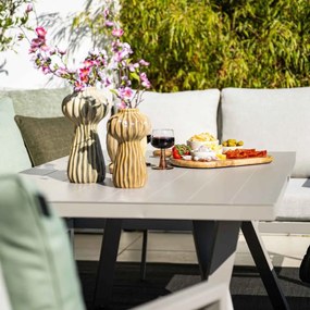 Garden Impressions Senja lounge dining set 4-delig rechts - valley sand