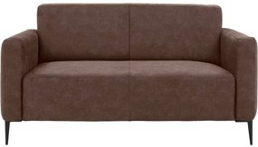 Goossens Key West bruin, micro leer, 2-zits, modern design