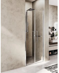 Novellini Young douchedeur 107 2-dlg draaideur verstelbaar van 107-111cm helder glas wit mat y22b107-1u