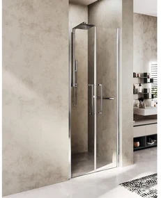 Novellini Young douchedeur 107 2-dlg draaideur verstelbaar van 107-111cm helder glas wit mat y22b107-1u