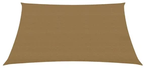 vidaXL Zonnezeil 160 g/m² 4/5x3 m HDPE taupe