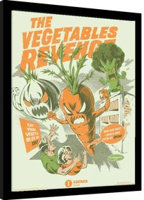 Ingelijste poster Ilustrata - The Vegetables Revenge